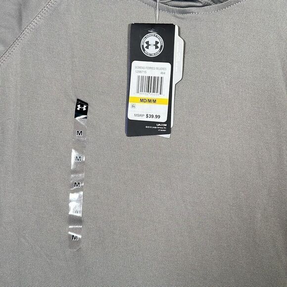 Under Armour Women's gray Heatgear Velocity Twist Hoodie-women’s medium-NWT - Picture 7 of 11